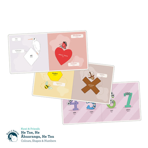 He Tae, He Ahuaranga, He Tau Colours, Shapes and Numbers-Illustrated Publishing-Matakana Pharmacy